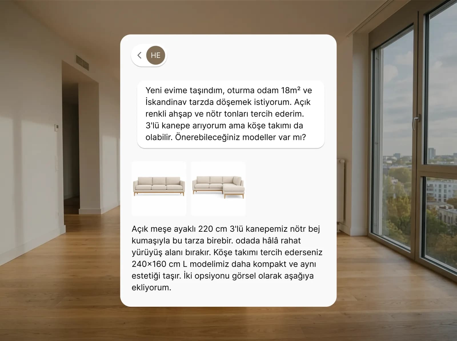 Müşterilerinize ölçü ve stil sorularına göre doğru ürünü buldurun