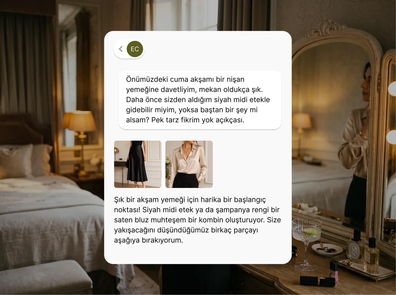 Müşterilerinize tarz ve etkinliğe uygun kombinler önerin